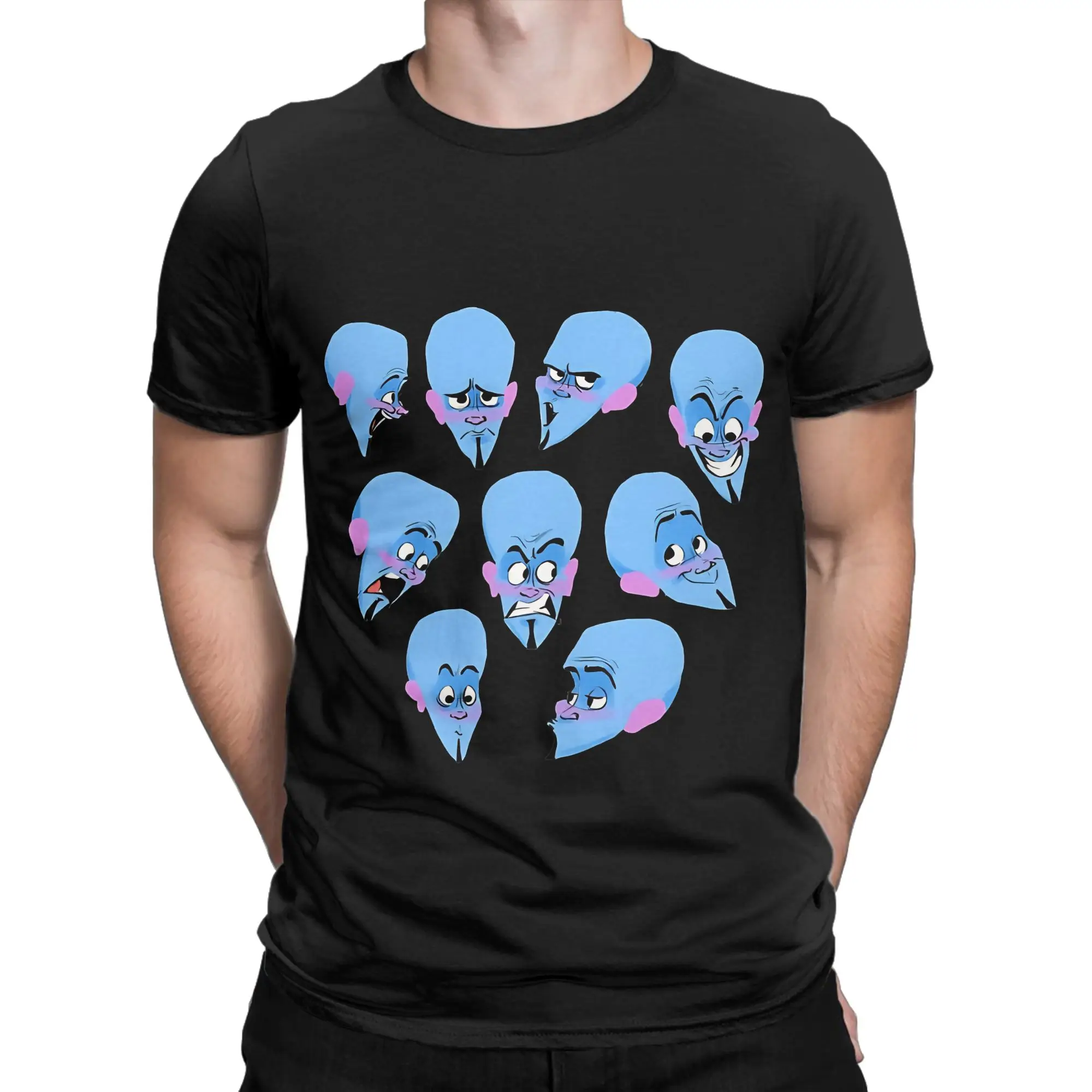 Megamind Classic Shirt Graphic 100% Cotton T-Shirt Megamind vs The dDoom Syndicate Tees Tops For Men