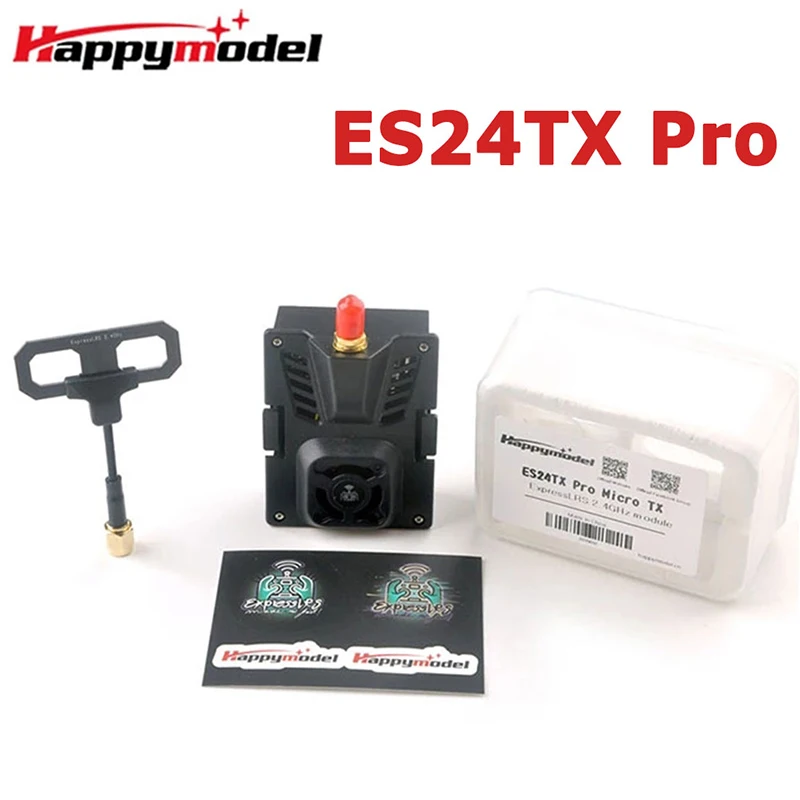 

HappyModel ES24TX Pro 1000mW 2.4G ExpressLRS ELRS Micro TX Module with Cooling Fan RGB LED Module for RC Airplane FPV Drone