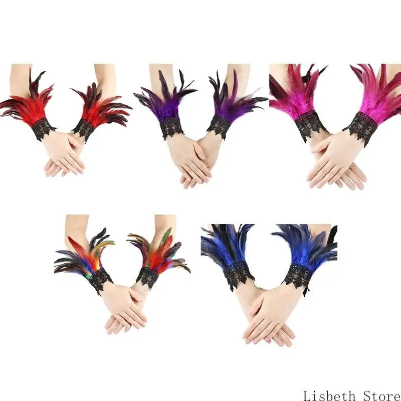 

124A Gothic Collar Necklace Lace Choker Necklaces Halloween Party Costume