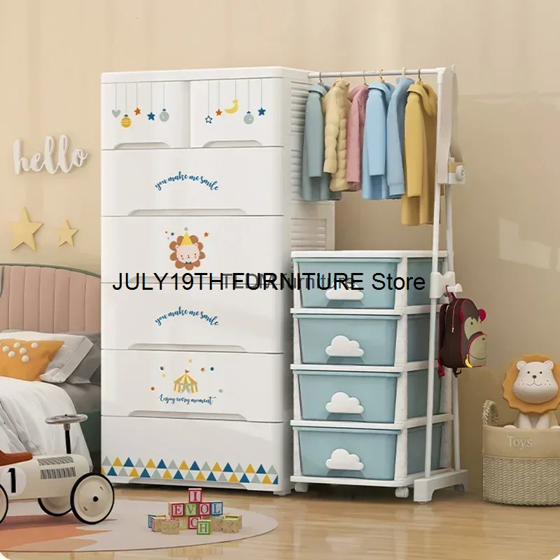 Baby Dressers Closet Organizer Cupboard Home Clothes Plastic Wardrobe Storage Bedroom Placard Armario Living Room Cabinets