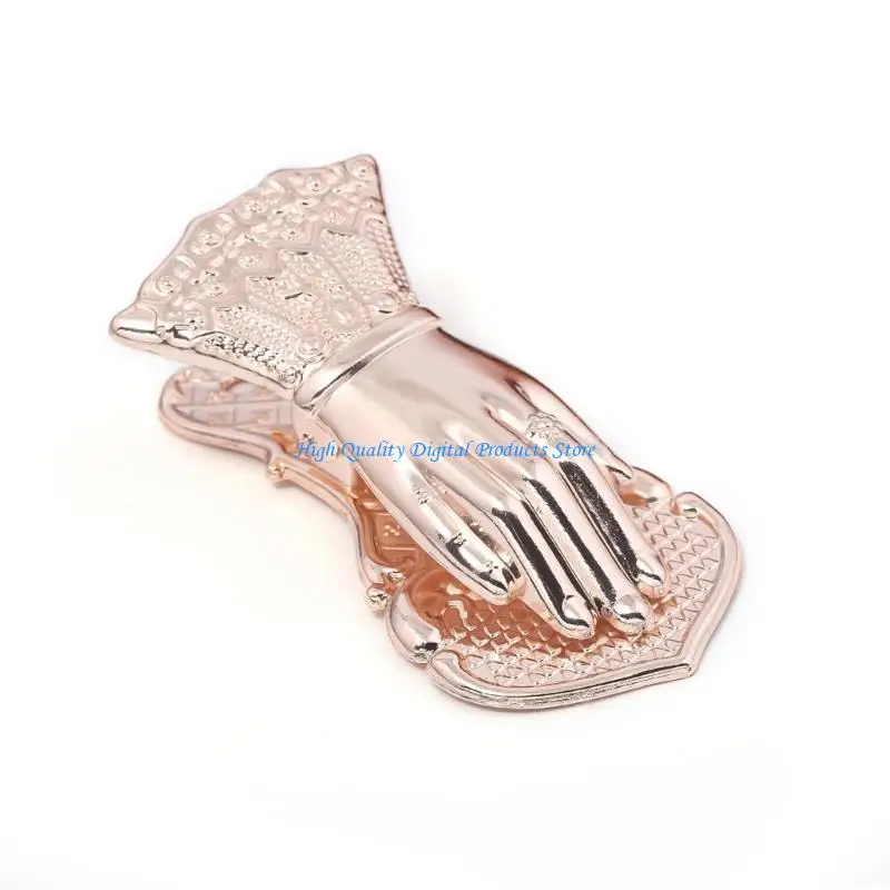 U2JE Lady's Hand Bookmarks Metal Book Page Holder Clip Metal Paper Clip