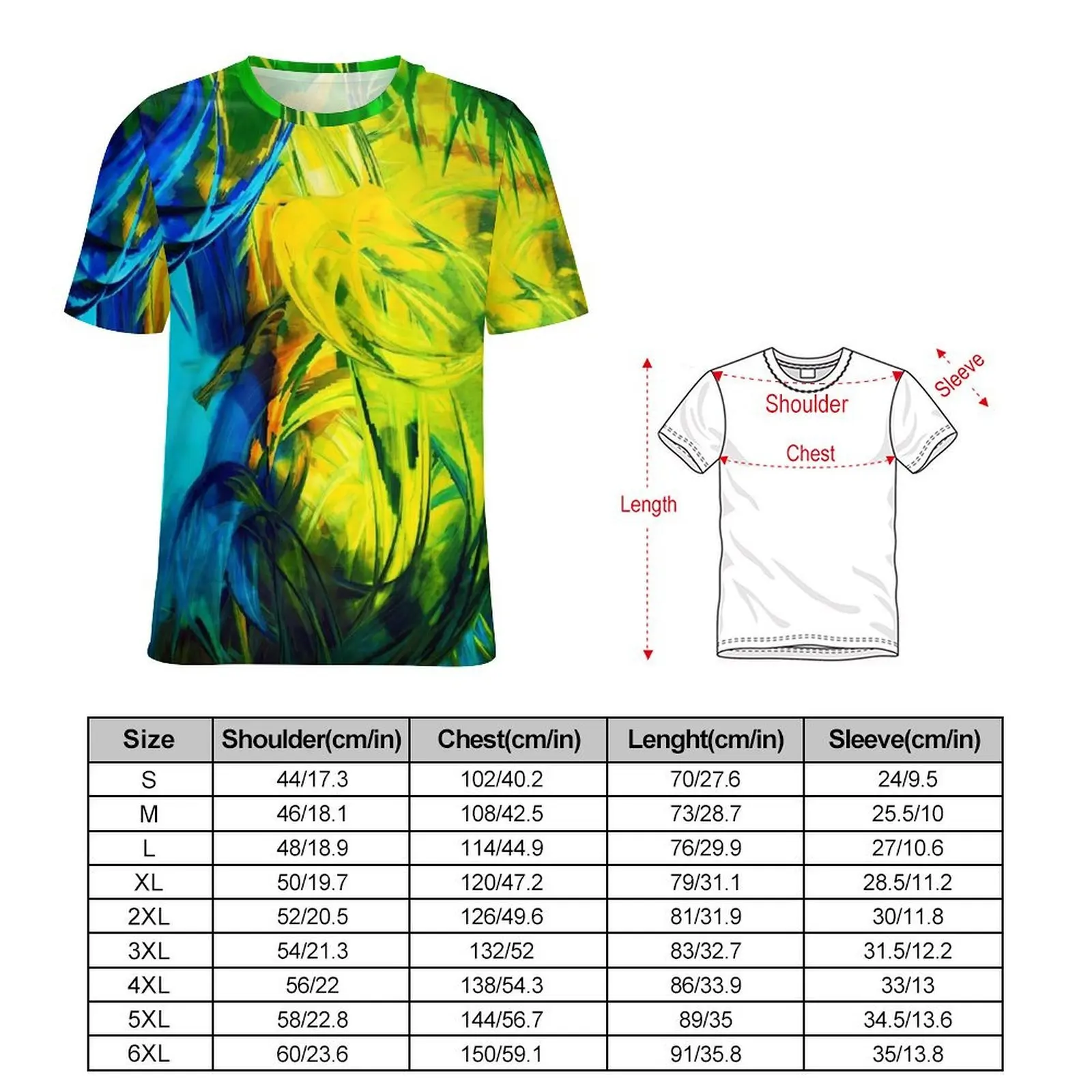 Neon Paint T Shirt Abstract Print Harajuku T-Shirts Men Funny Tshirt Premium Short Sleeve Graphic Tees Plus Size