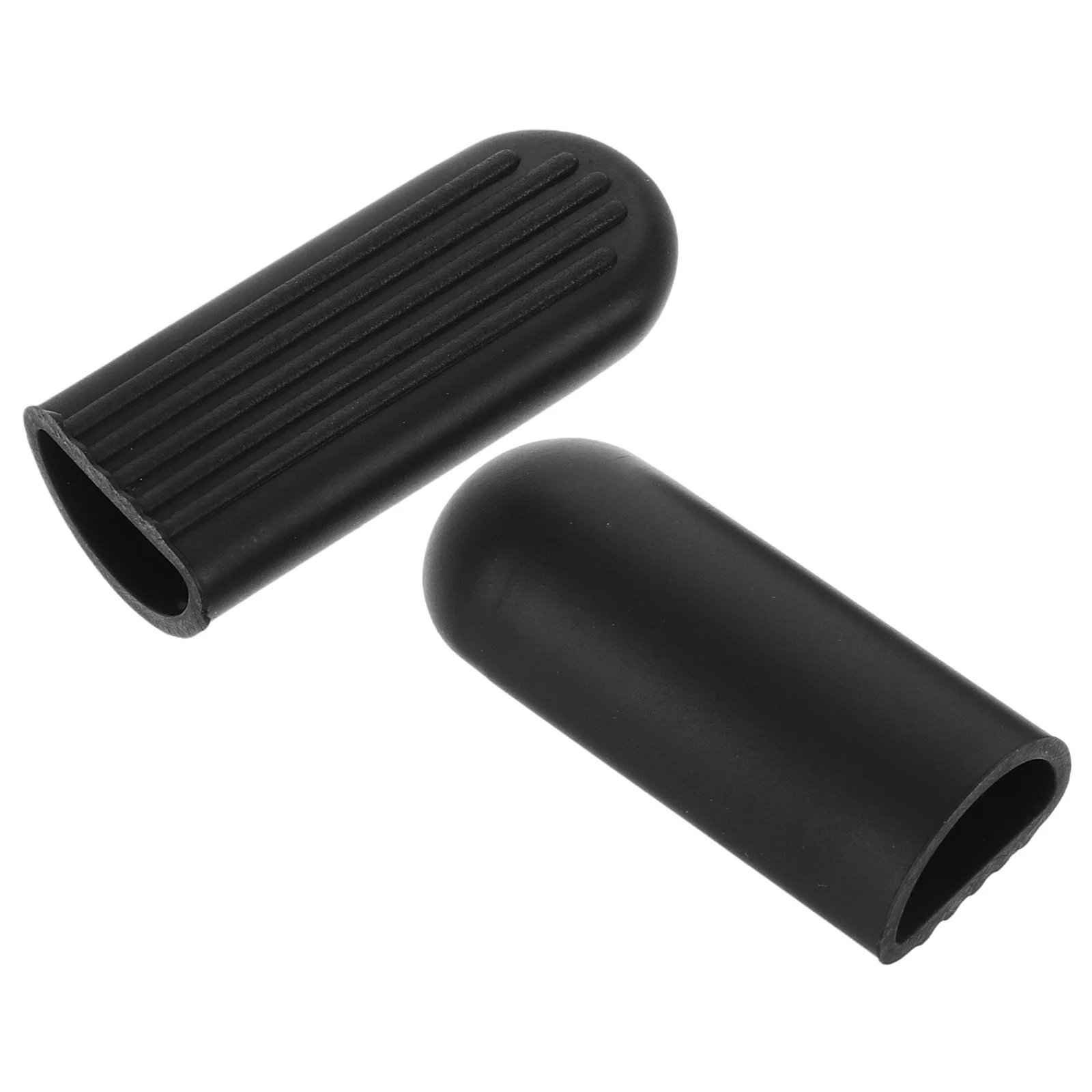 ปลอกกันลื่นสำหรับขาตั้งสกู๊ตเตอร์ไฟฟ้า 2 ชิ้น ทำจากซิลิโคน ป้องกันการลื่นไถล สีดำ