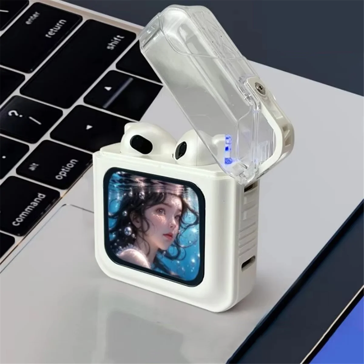 

Bluetooth Touch Screen Earphone Noise Reduction Half in Ear Style Multi Function Long Battery Listen Music Phone Call