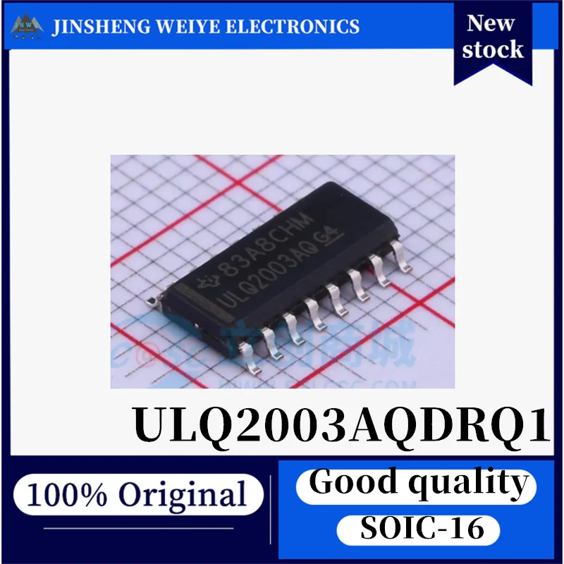 (10/50 pieces) ULQ2003AQ ULQ2003AQDRQ1 SOP16 High Voltage, High Current, 100% New, Original, In Stock, Chipset