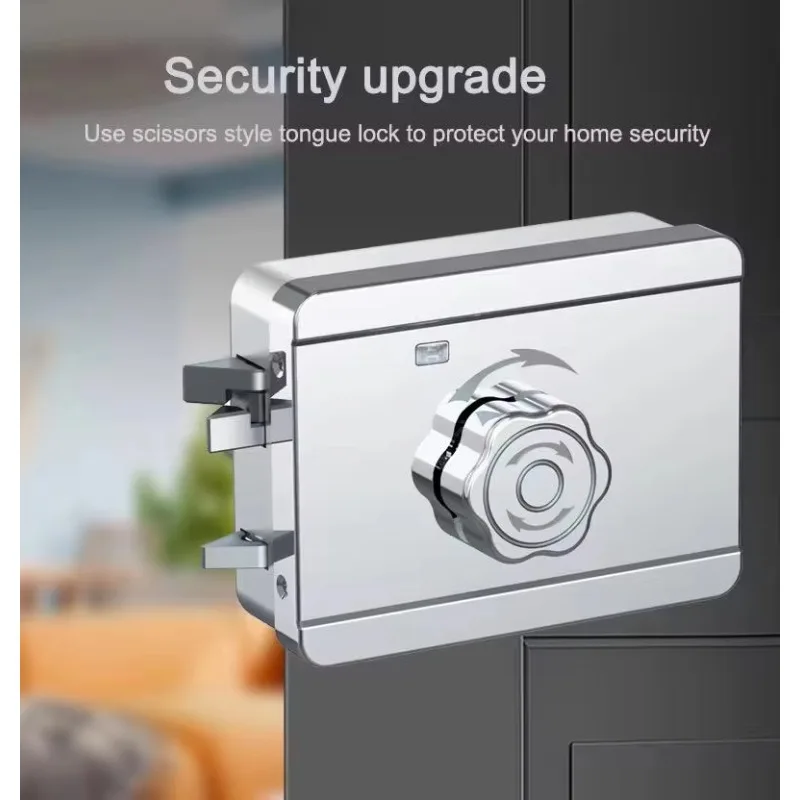 TYSH Matter Tuya Smart Rim Lock With Face Unlock Camera Palm Vein Biometric For Gate Door Electronic Digital WiFi Security Locks view 4