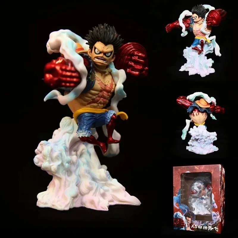 

Anime Peripheral ONE PIECE Monkey D Luffy Stauge GK XS Fourth Gear Luffy Left Fist PVC Action Figure Collectible Model Toy Boxed