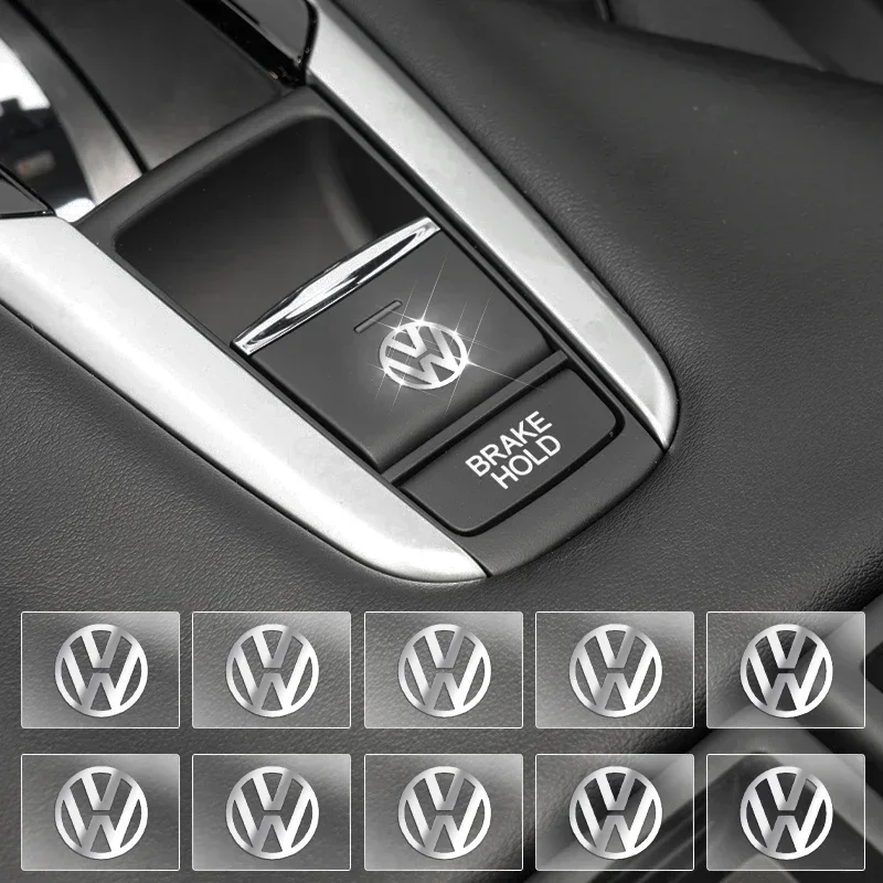 

3D Metal Car Emblem Logo Decorative Stickers Badge Decal Interior Styling For Volkswagen VW Golf 4 7 MK3 4 7 Touran Polo Passat