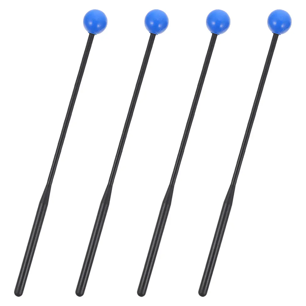 

2 Pairs Children Drumsticks Black Sticks Blue Balls Xylophone Marimba Sticks Durable Drumsticks For Kids Percussion Instrument