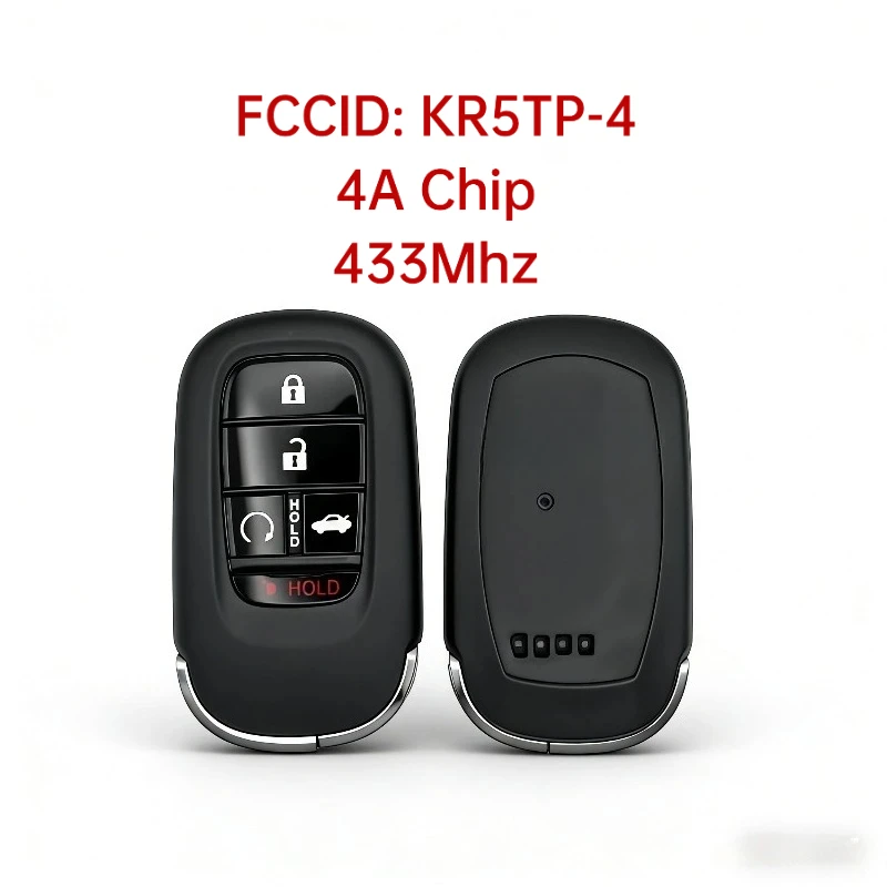 KR5TP-4 For Honda Accord Civic HR-V CR-V Pilot 2022 2023 2024 2025 Smart Key Remote Fob A3C0775510100 433MHz 4A Chip