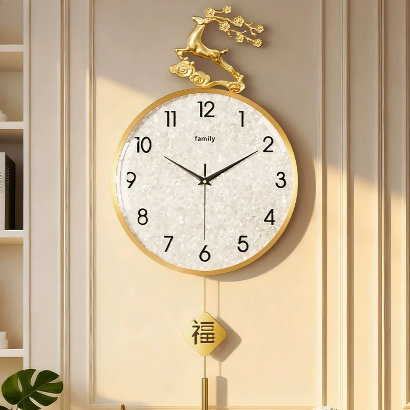 Nordic Fashion Wall Watch Living Room Luxury Xenomorph Aesthetic Wall Clocks Modern Chinese Style Reloj Pared Room Decorations