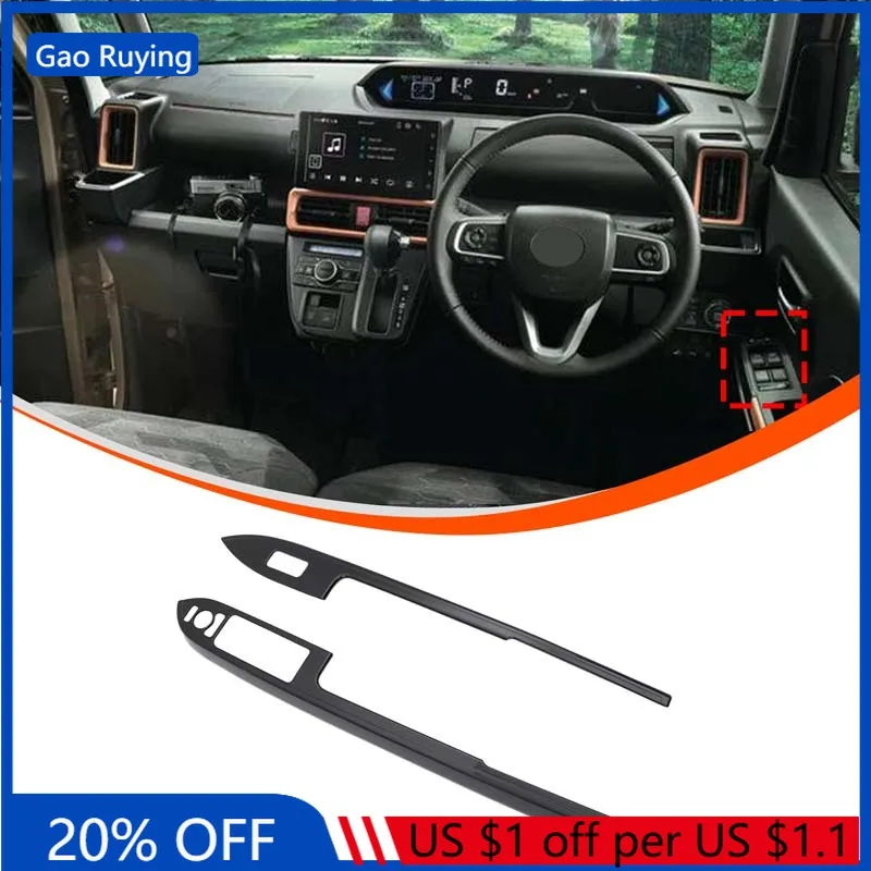 

For Daihatsu Tanto 2020-2023 ABS Car Window Glass Lift Switch Button Panel Cover Trim Sticker Door Armrest Car Accessories(RHD)