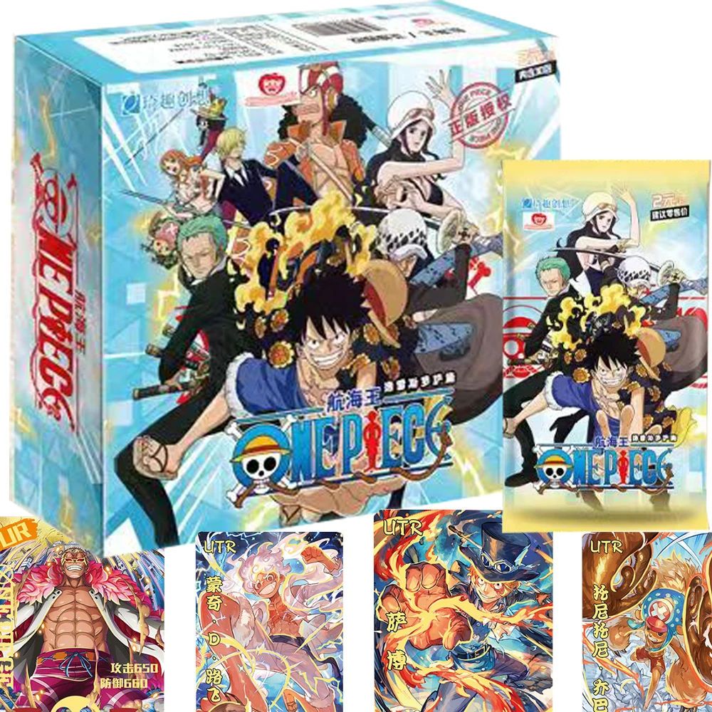 

Anime One Piece Collection Cards Ares Rosa Chapter Monkey D.Luffy Sauron Chopper Q-version Cute Cards Children Birthday Gifts