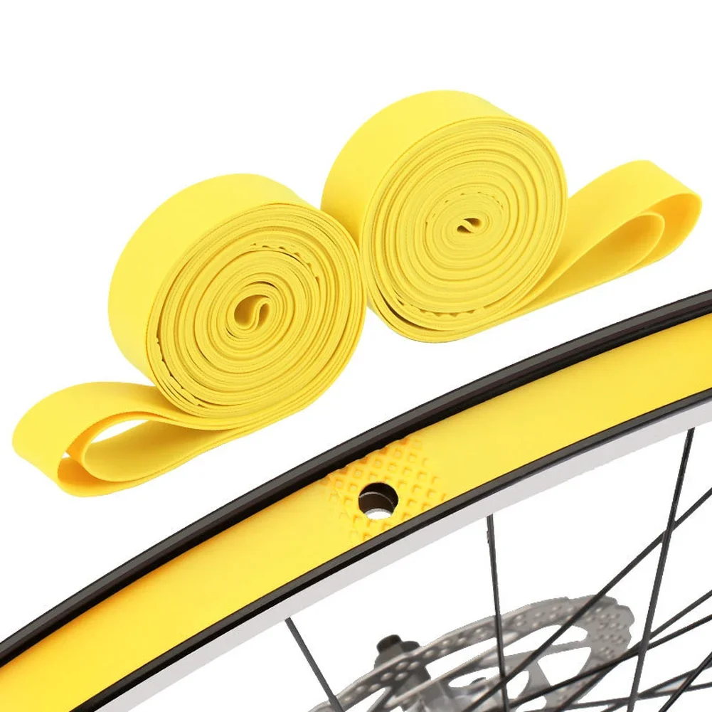 Bike Rim Tape Set Of Two For 26 27.5 29 700C Wheels Made From PVC With Smooth Edges And Secure Heat-Sealed Construction