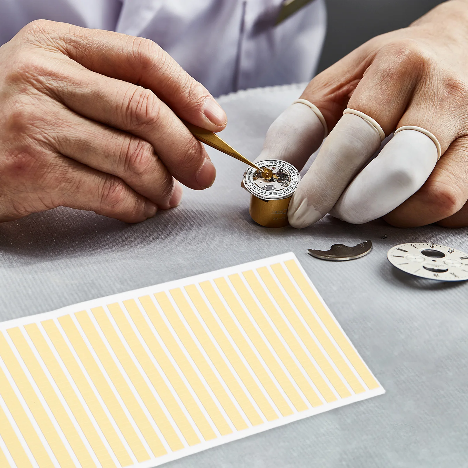 

5pcs 5 Pack Movement Repairs Adhesive Decals Diy Watch Sticker Strip for Fixing Tape