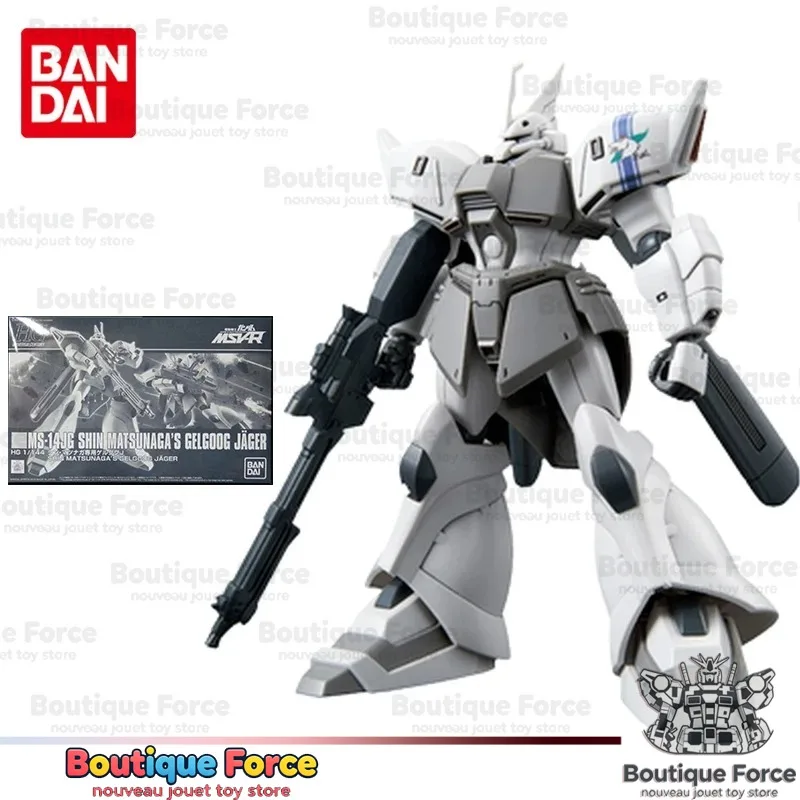 

Bandai Gundam HG MS-14JG Shin Matsunaga Gelgoog Jager Gunpla Model Kit Anime Action Figure Toy Building Set Authentic
