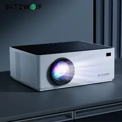 BlitzWolf BW-V8 FHD Projector LCD LED Android 11.0 OS 480ANSI Lumens 4D Keystone Correction Dual-5G WIFI 4K Decoding Projector