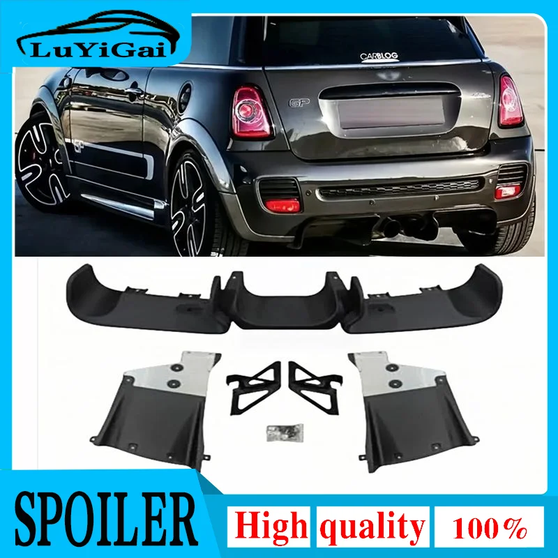 Heckstoßstange Diffusor Lippe Heckspoiler Halterung Kit für Mini Cooper R56 Hatch/R57 Cabrio/R58 Coupe/montford JCW Style
