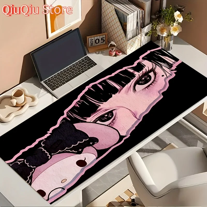 

Sanrio for my melody Anime Desk Mat - Soft, Non-Slip, Washable, Absorbent Table Pad with Cute Pink Hair Character Design for Off