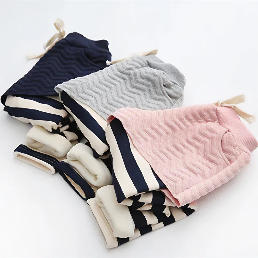 

New Winter Girls Skirt Pants Children's Fleece stripe Leggings for Kids Thickened Baby Princess Leggins Toddler Clothes 2-6y