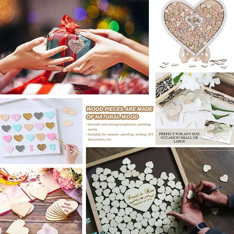 Unfinished Blank Wood Pieces Natural Wooden Slices Cutouts for DIY Crafts Pyrograph Painting Staining Burning Engraving Carving