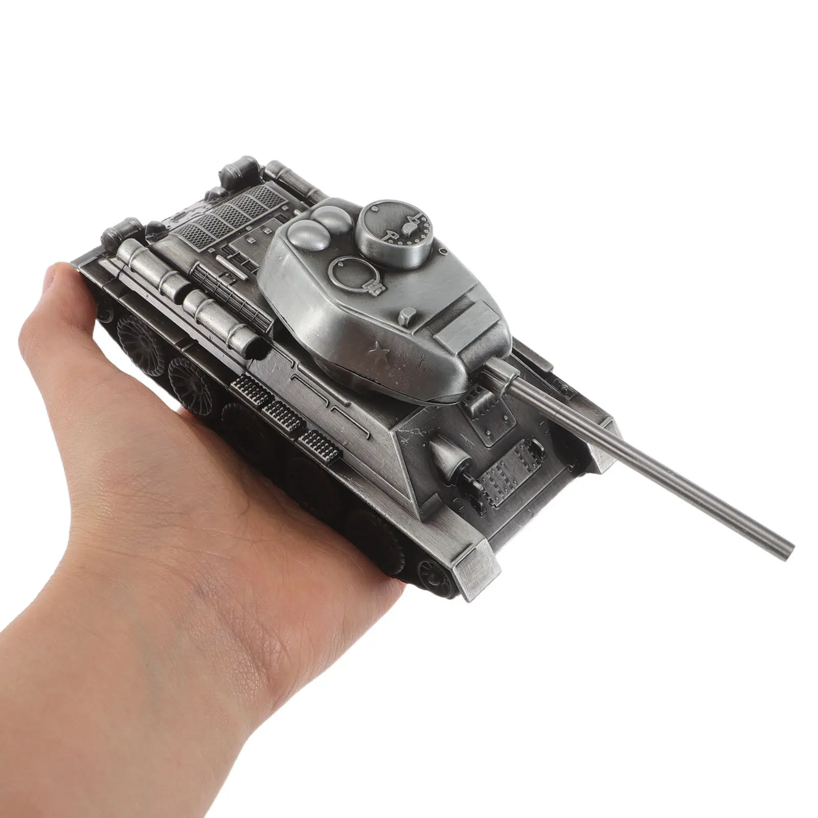 

Detailed 7 Inch Metal Panzer Tank Realistic Military Vehicle Desktop Shelf Decor Office Armor Display