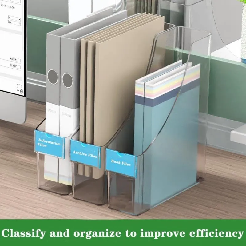 AT82-For Office And Home Use Desk Organizer Book Stand-Transparent PET Material Design