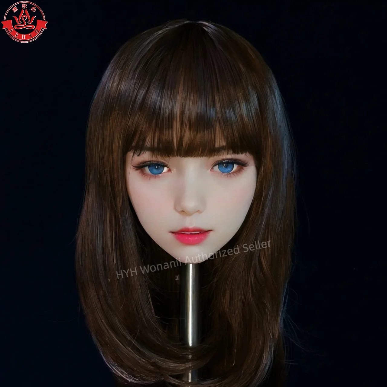 Oneani Food Grade TPE Big Head HYH-THB-KX-0016، واجهة M16، ممارسة مكياج مفتوحة الفم، تصميم تصفيفة الشعر، عرض المجوهرات