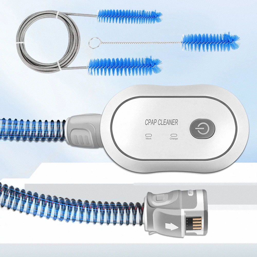 

Озонатор для очистки CPAP-устройств с автоматическим отключением через 20 минут, универсальный, совместим с масками и трубками CPAP/BPAP, подходит для всех CPAP-вентиляторов.