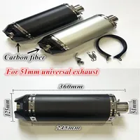 51mm Universal ARROW Motorcycle Exhaust Muffler Modified 300cc 600CC 1000CC For Yamaha cbr600 NC700 690 Z1000 CBR250R R6 R3