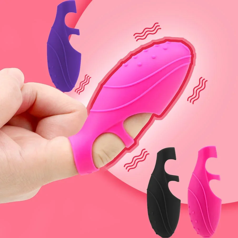 Finger Vibrators Clitoris G Spot Stimulator Erotic Toys Adult Product Lesbian 18+ Sex Toys for Woman Sex Adult Fun Game