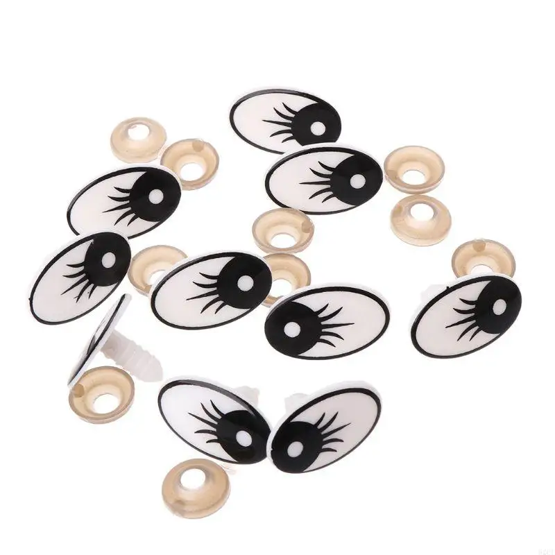 62CF 10pcs Plastic Cartoon Safety for Doll Eyes For Toy Bear Dolls Puppet Stuffed Ani