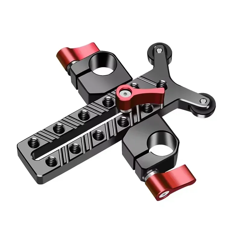 2026 Hot Sale CHANDA Telephoto Lens Support Bracket Y-Brace 15mm Rod System Rail Adjustable Aluminum Alloy Heavy DSLR