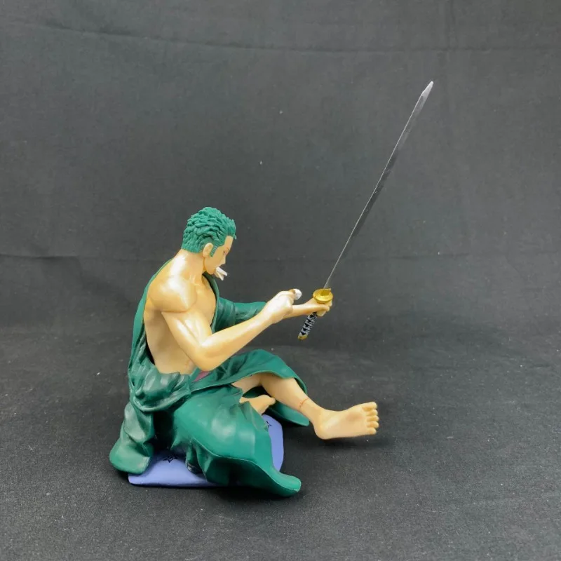 One Piece POP Roronoa Wiping Knife Solon Sitting Posture Solon Anime Model Figurine Figurine, Children's Collectible Gift