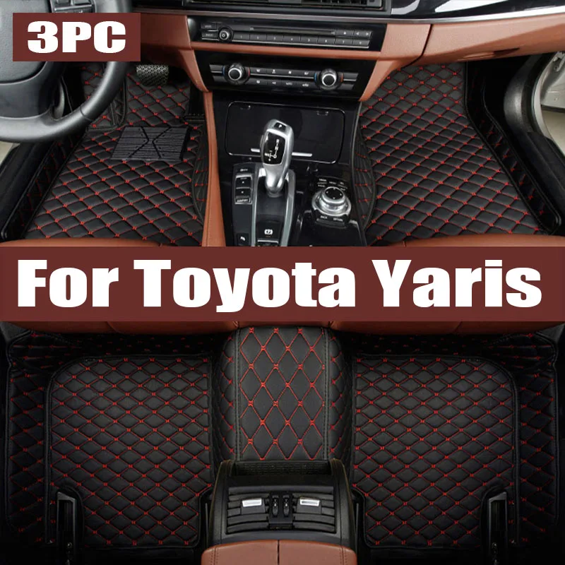 

TPE Car Floor Mats For Toyota Yaris XP130 NCP131 Vitz 2012 2013 2014~2019 Waterproof Leather Pads LHD Foot Rugs Auto trunk mat