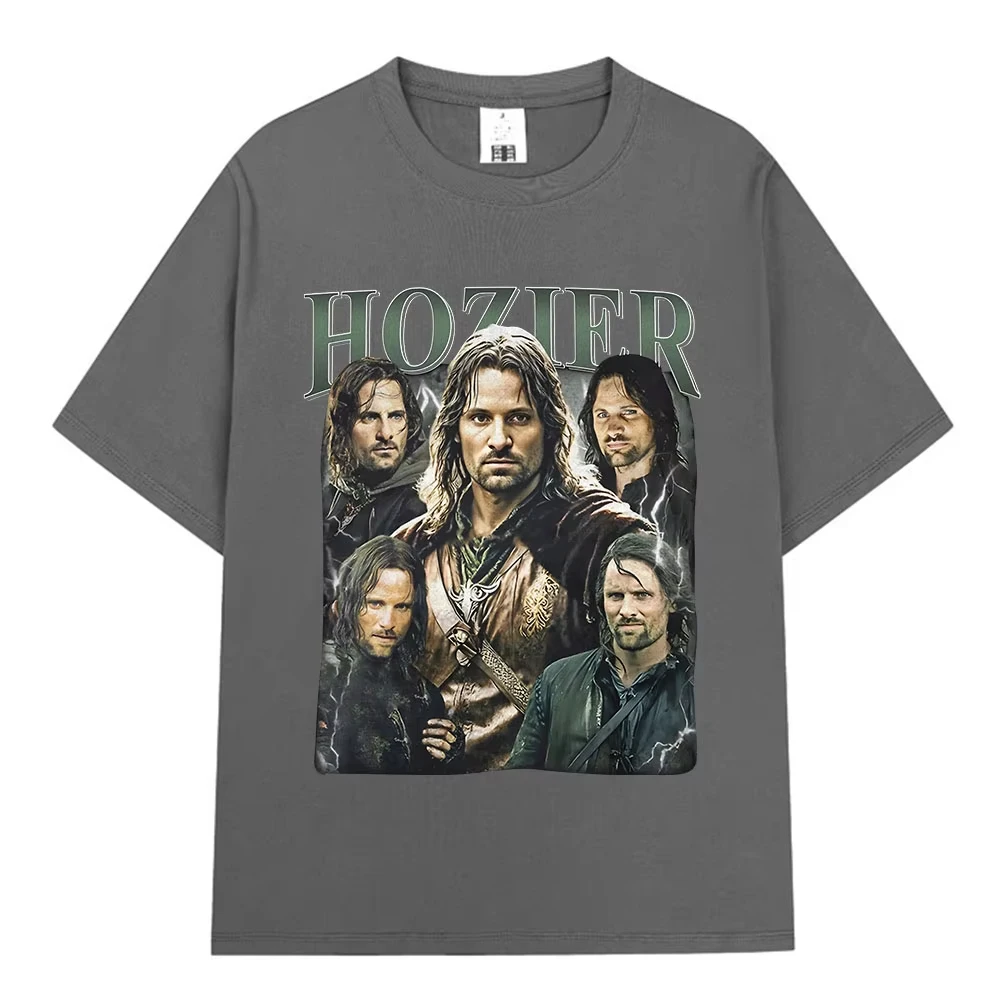 Hozier Funny Meme Aragorn Graphic T Shirt Men Women Hip Hop Harajuku Short Sleeve T-shirt 100% Cotton Casual Oversized Tee Shirt