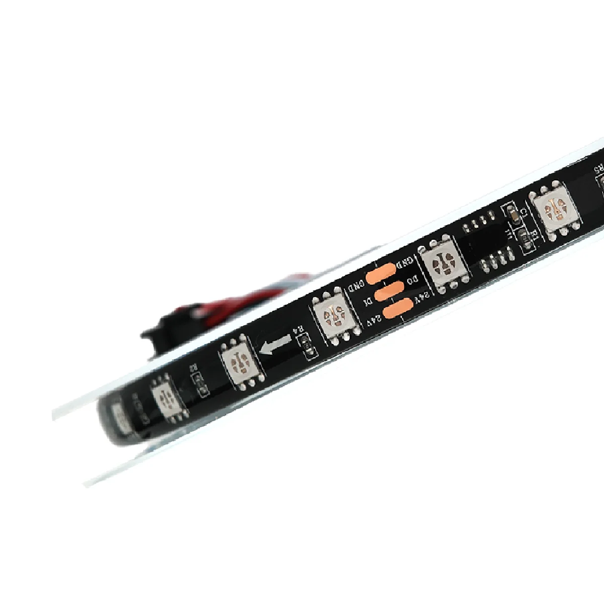 5M 12V 24V Adressierbare 5050 RGB LED-Streifen IP67 Wasserdicht 16703 WS2811 IC Fließende Farbverfolgung Flexibles Programmierbares Lichtband – Detail 3