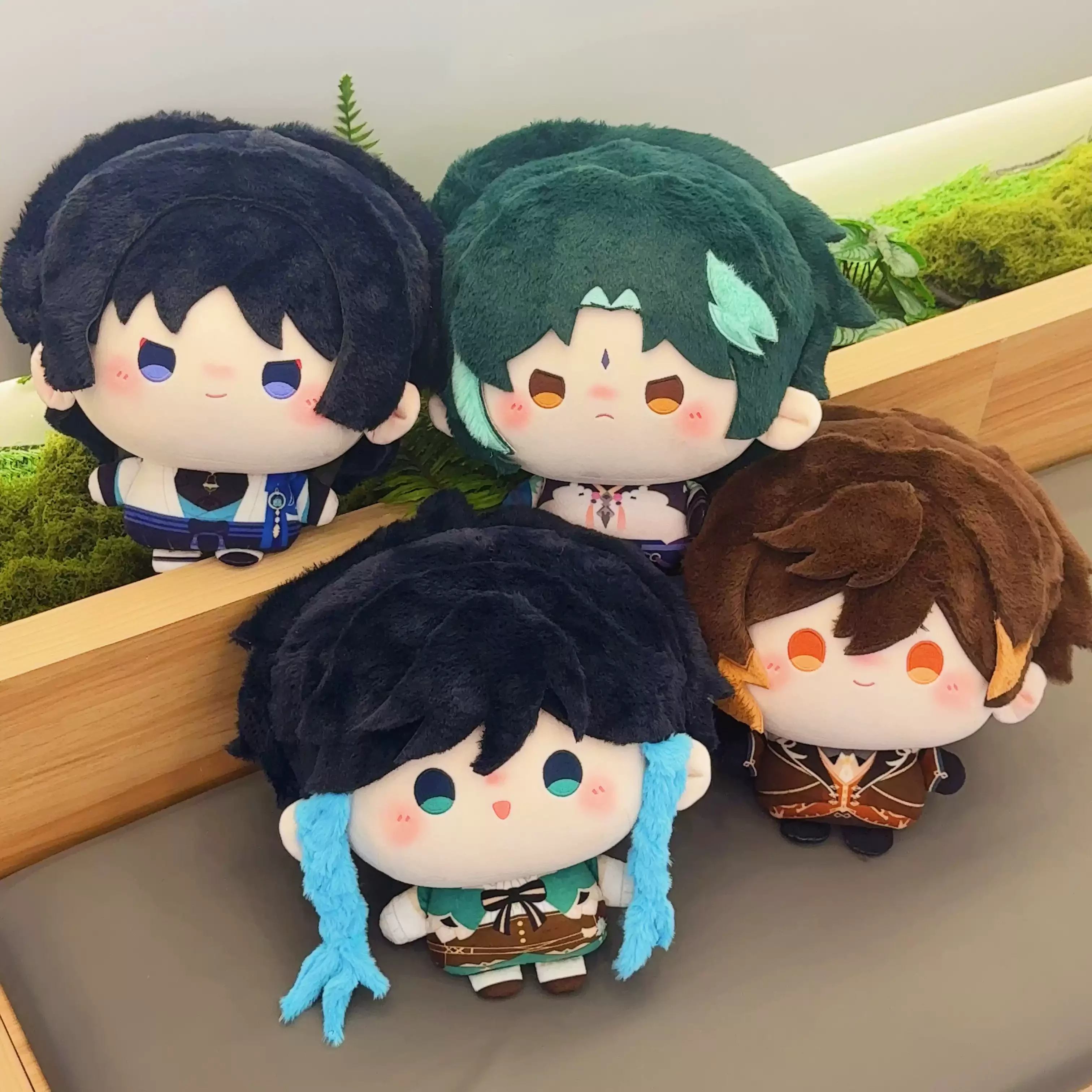 

Плюшевая кукла-персонаж из Genshin Impact: Сяо, Венти, Чжун Ли, Балладер, Амбитус, Биг Мантоу. Мультяшный персонаж, подарок на день рождения.