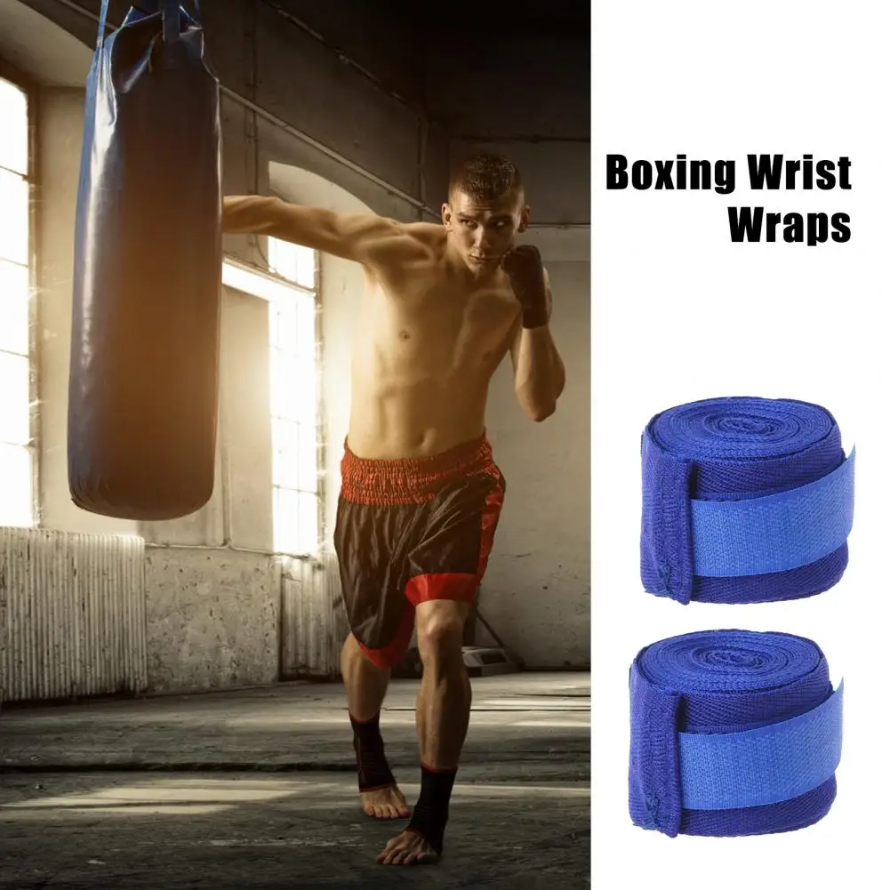 1 Pair Boxing Hand Wraps Inner Gloves 3 Meters Elasticated Bandages Stretchy Hand Wraps For Muay Thai MMA Kickboxing Karate