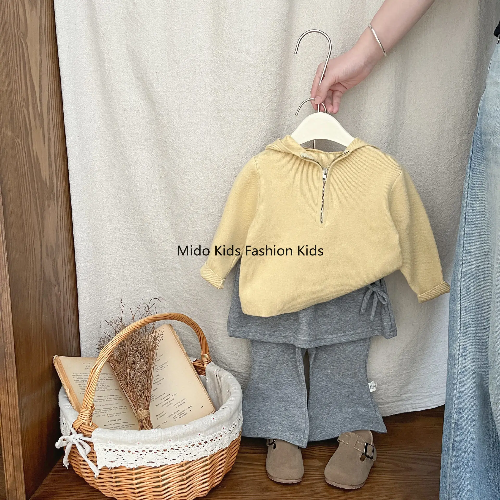 ملابس أطفال خريفية، ملابس علوية لطيفة للغاية، ملابس أطفال خريفية لطيفة محبوكة بأكمام طويلة، ملابس خارجية عصرية #3