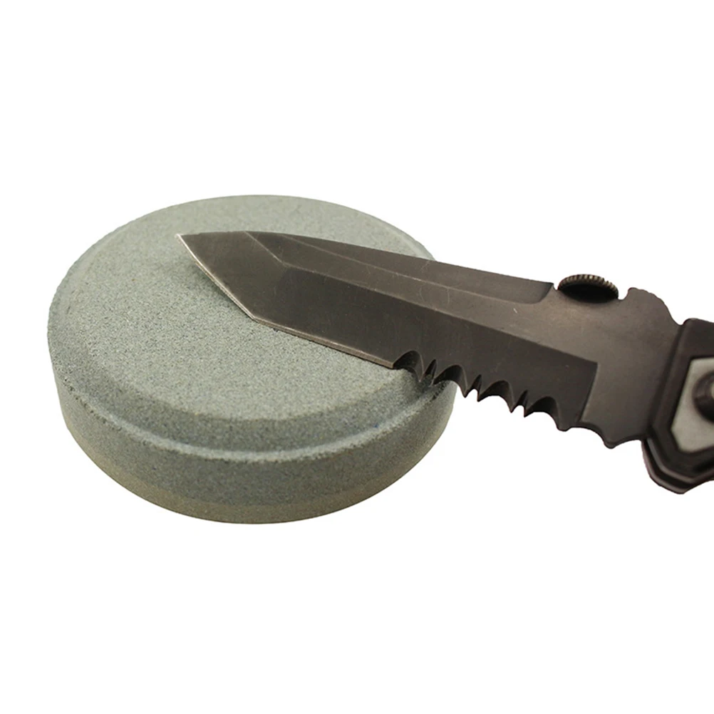 

Round Shape Double-Sided Grinding Sharpening Stone Durable Compact Sharpener for Kitchen Hunting Outdoor Exploration Fishing
