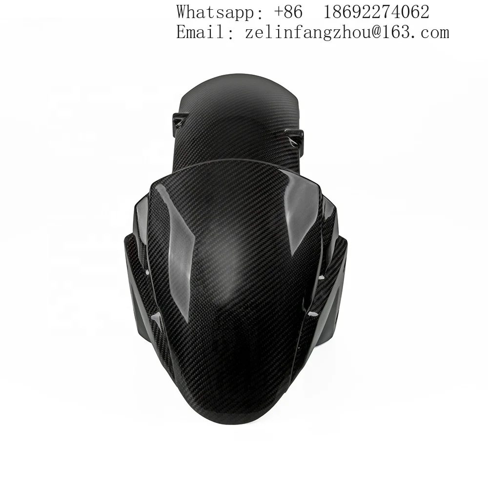 

For Kawasaki ZX-10R 2016-2018 Ninja H2/H2R 2015-2018 Carbon Fiber Front Fender Cover Motorcycle Mudguard Fairing Parts