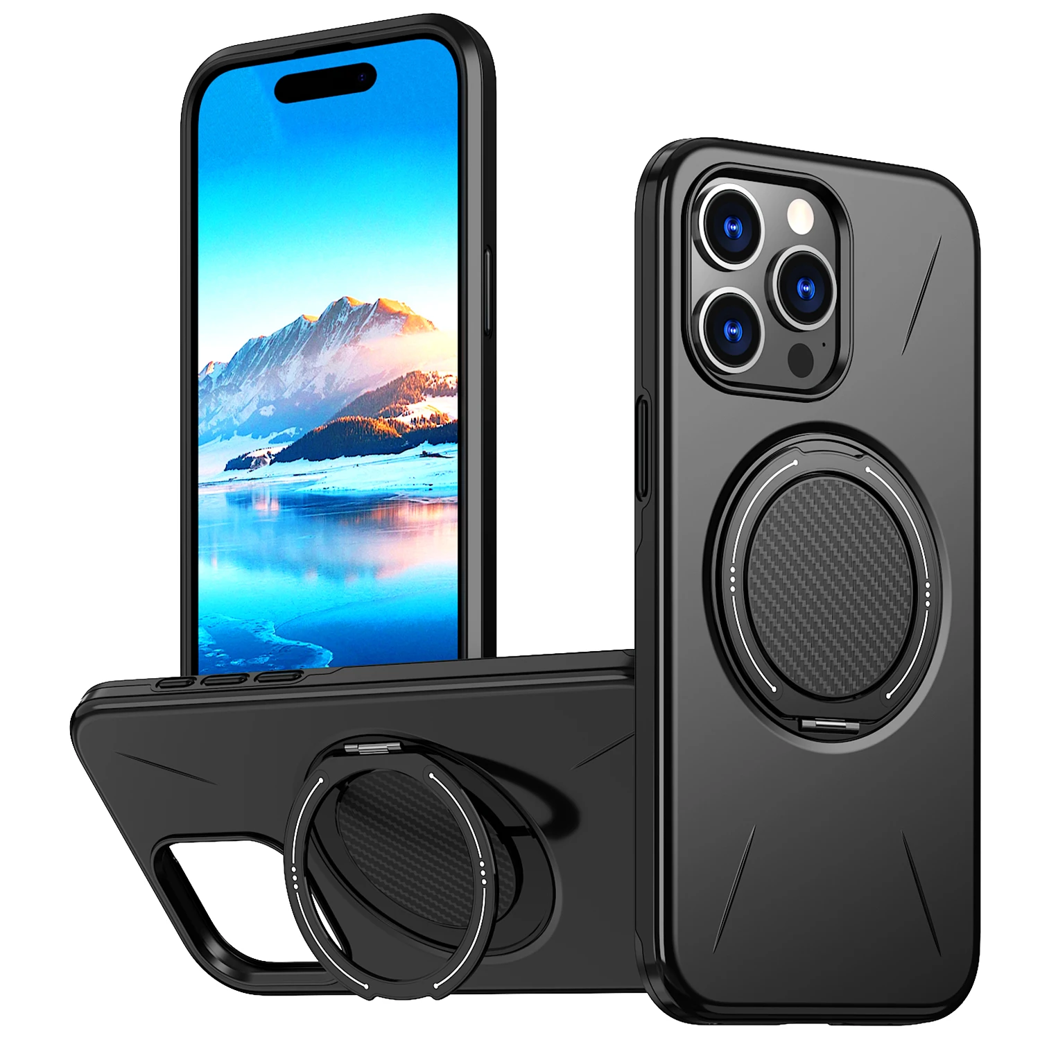 Protection Stand Phone Capa Case for Iphone 17 Pro Max Air 16E 15 16 Plus 14 13 12 Pro Iphone17 Accessories