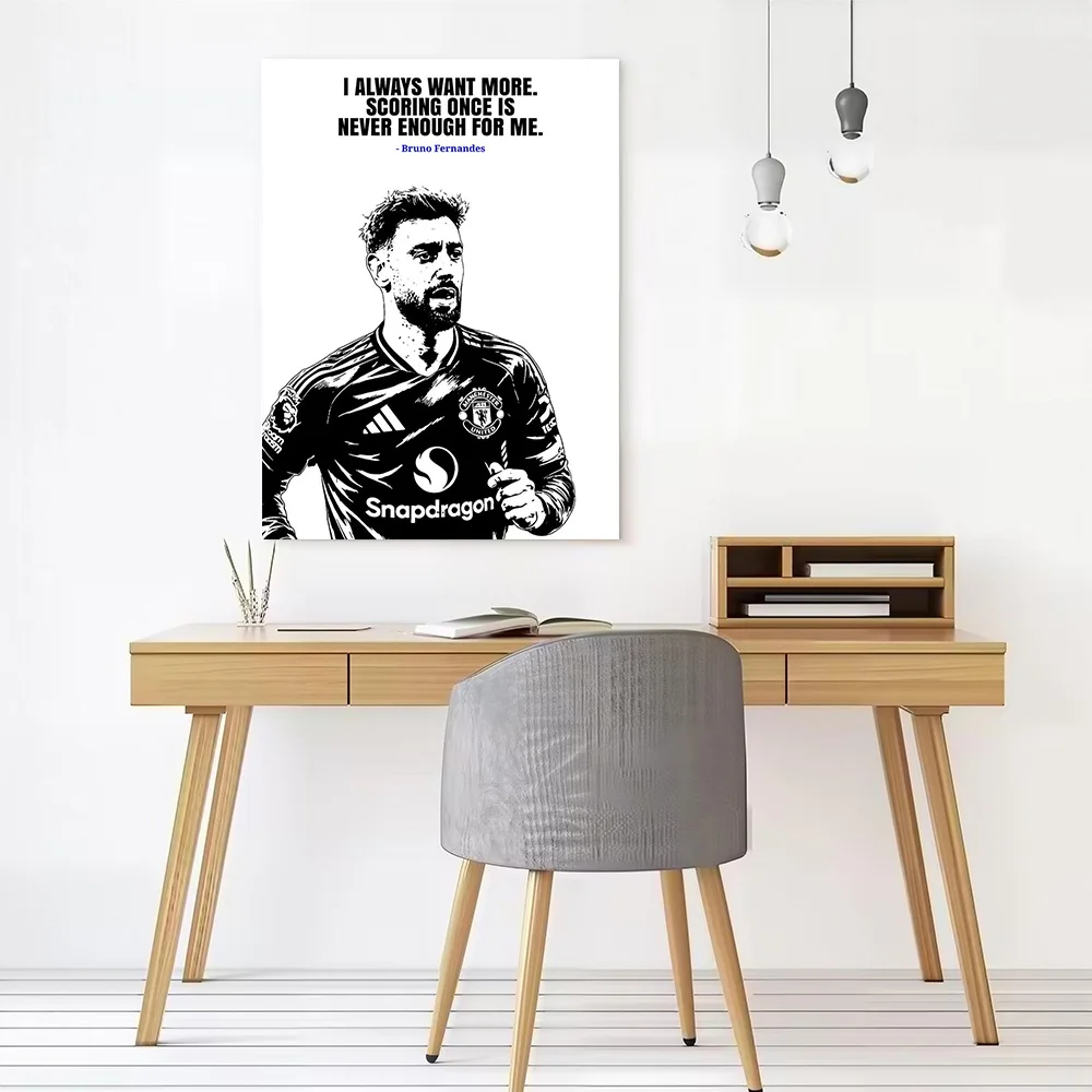 Bruno Fernandes Quote Printed Canvas Poster Custom Pictures Wall Art Canvas Painting for Room Decoration Aesthetic Wand Deko