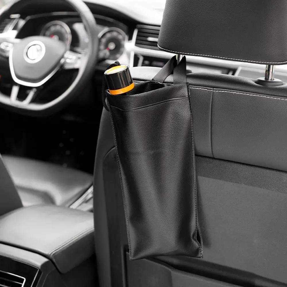 

Holder Synthetic Leather Car Umbrella Storage Bag Waterproof Rainproof Car Umbrella Bag Space Saving Foldable