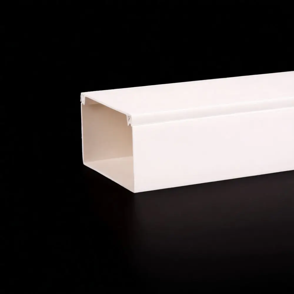 Flame Retardant PVC Wiring Duct Raceway Square Trunking Wall Mounted Cable Organizer For Efficient Home Office Electrical