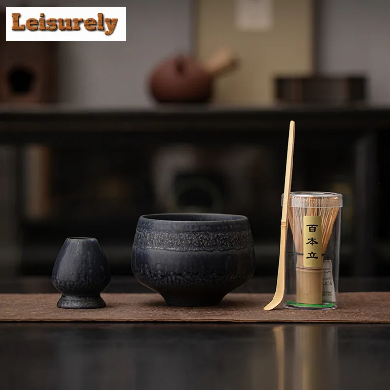 Ancient Bowl Tea Set Complete Set Aesthetic Matcha Whip Japanese Matcha Set Kit Green Tea Powder Matcha Cup Tea Ordering Tools