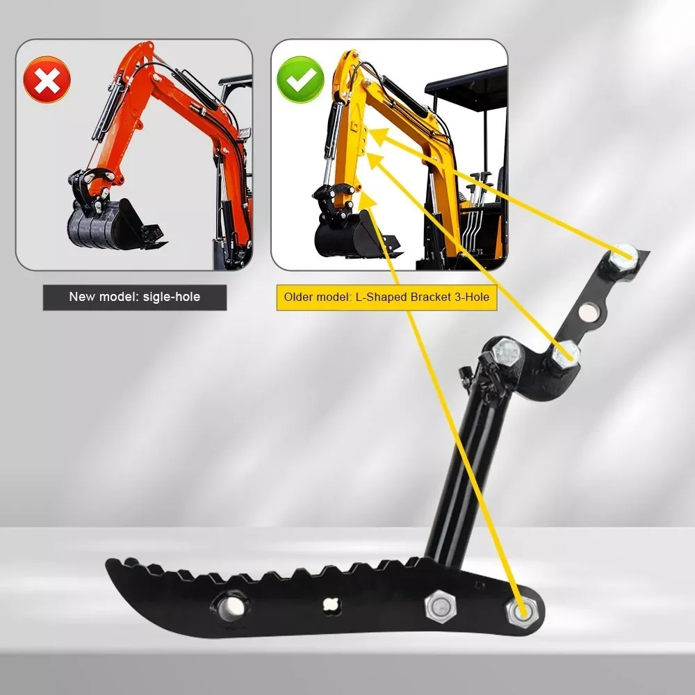 USA Stock Hydraulic Thumb Clip For Mini Excavators Small Digger Attachment