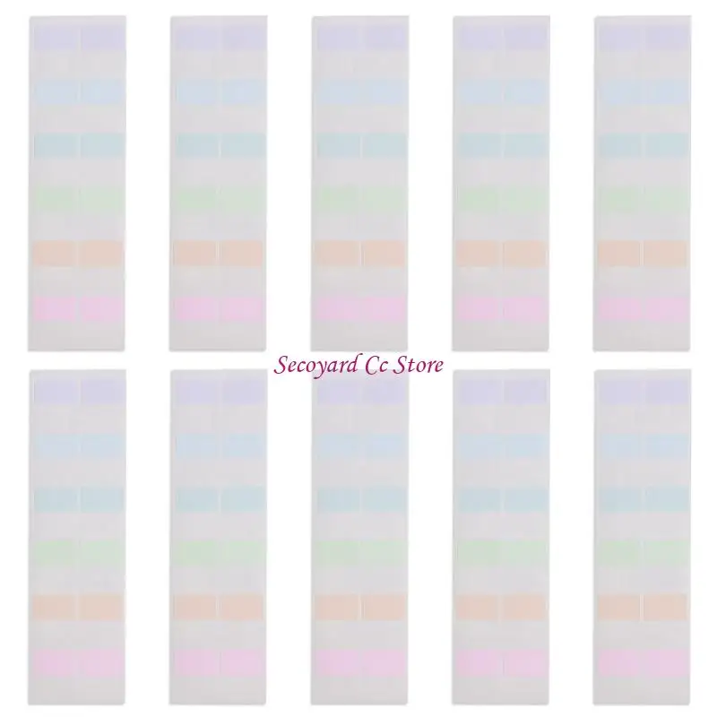 N3UC Tabs, Index Tabs, Book Tabs Writable and Repositionable Page Markers Labels, Colorful File Tabs Flags for Notes
