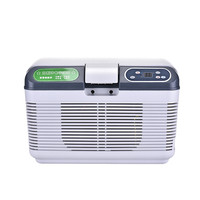 12L Mini Fridge 12V/24V Portable Car Refrigerator 220V Dual-Core Refrigeration For Large Trucks Car Home Heat Cool Refrigerator